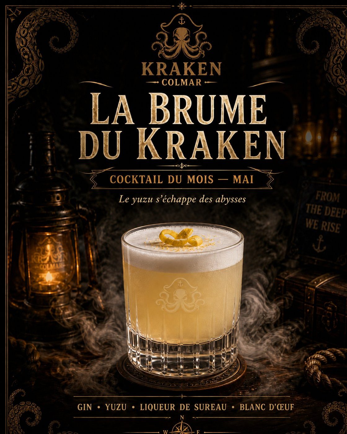 Cocktail La Brume du Kraken à Colmar