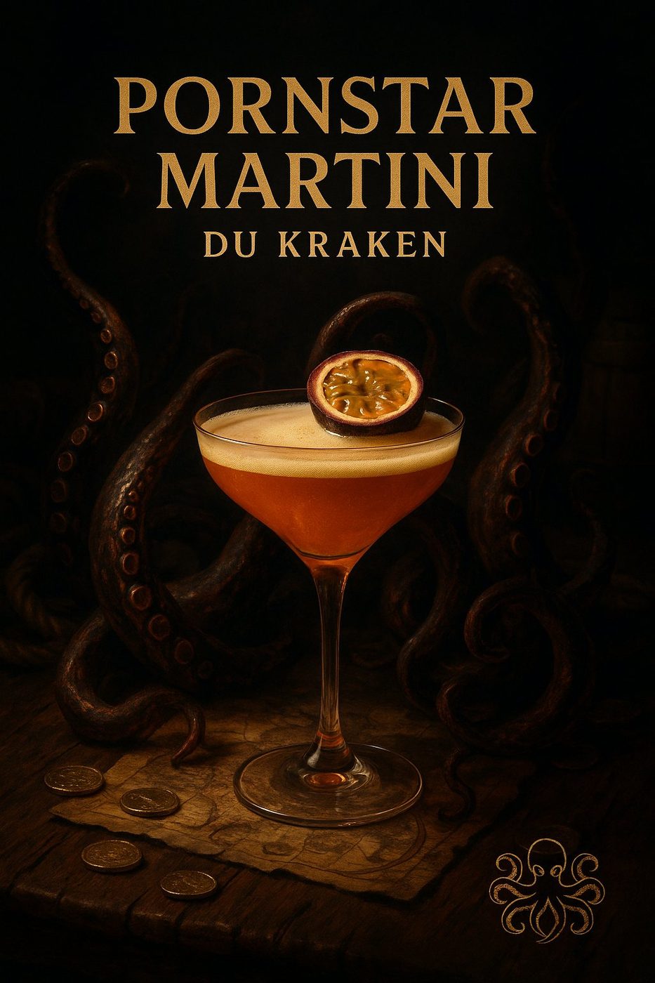 Cocktail Pornstar Martini du Kraken — bar à cocktails à Colmar