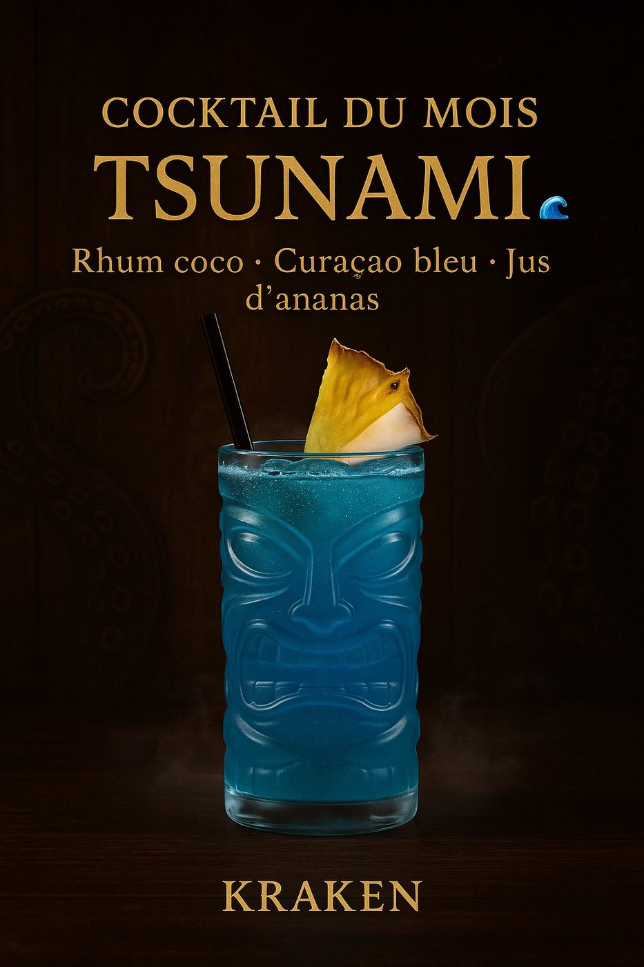 Cocktail du mois Tsunami au Kraken Colmar
